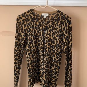 Leopard pattern Loft cardigan